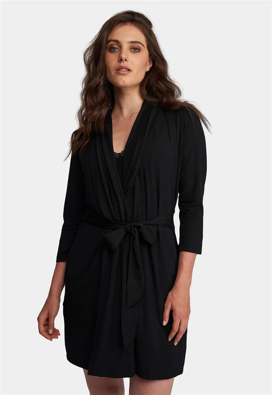 Iconic Robe In Black - Fleurt