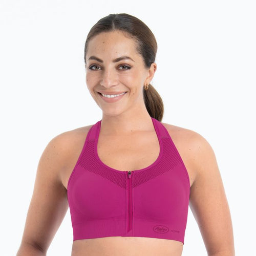 EasyMove Zip Sports Bra by Anita, a medium impact sports bra available at BraTopia