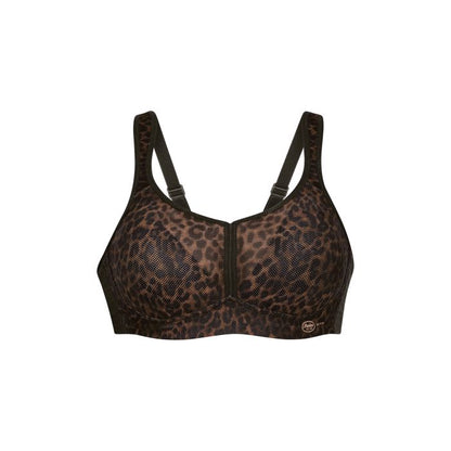 Air Control Delta Pad Non-Wired Sports Bra In Gold Cat - Anita