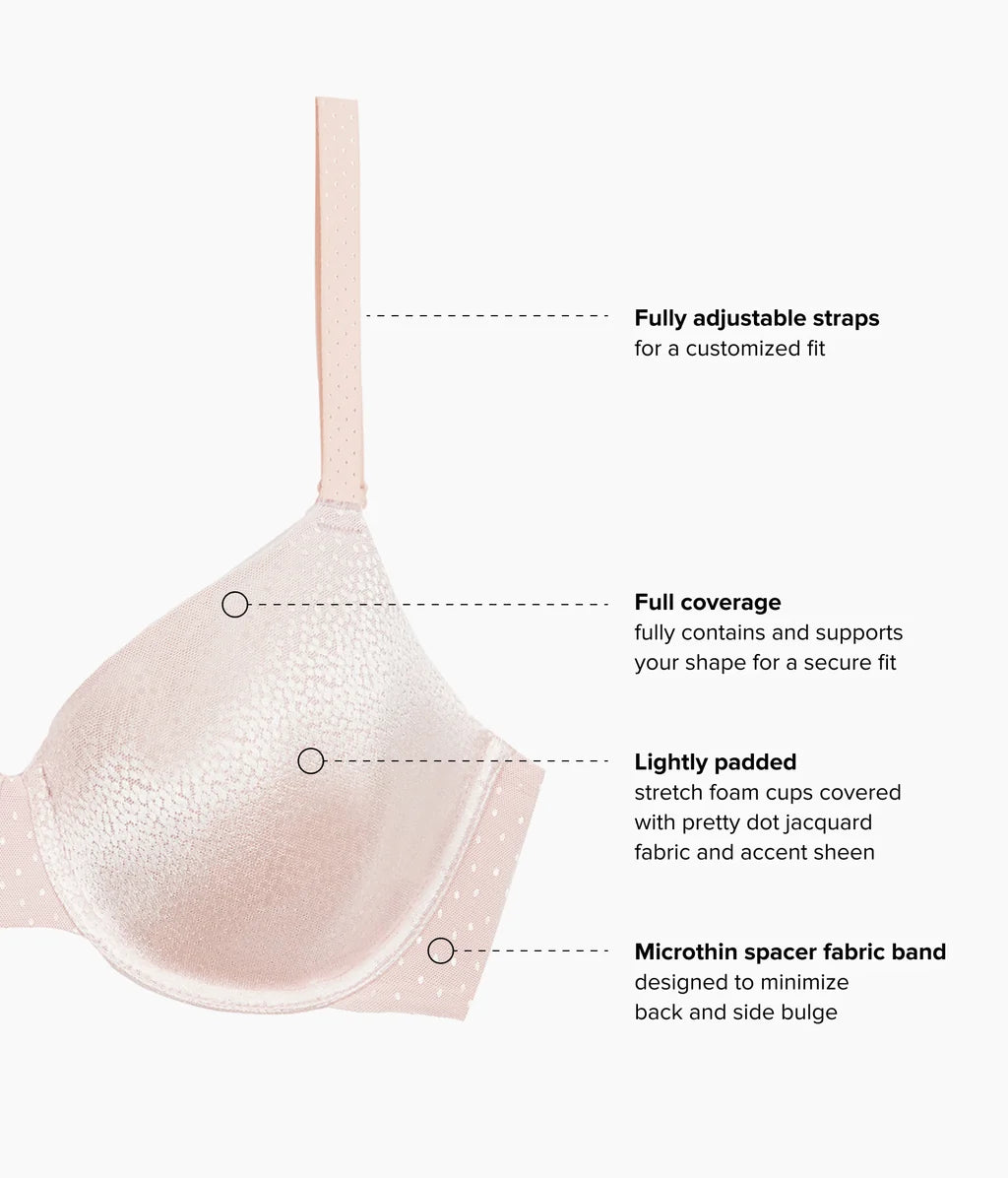 Back Appeal T-Shirt Underwire Bra In Rose Dust - Wacoal