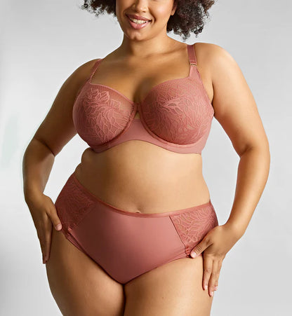Sophia Full Cup Bra In Sienna Rose - Sculptresse