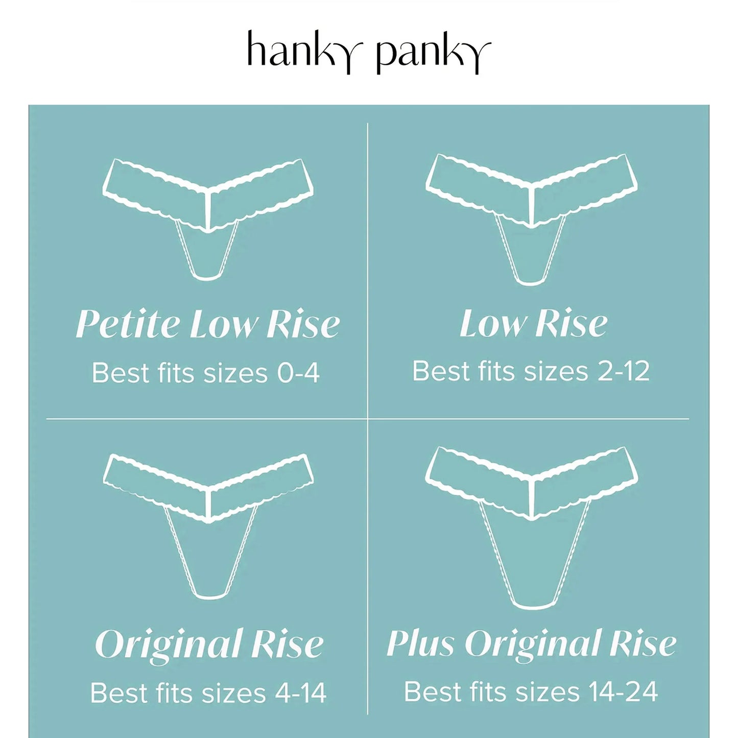 3 Original Rise Thongs In Floramania - Hanky Panky