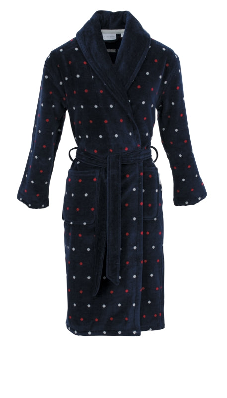 Shawl Collar Velor Bathrobe - Carl Ross
