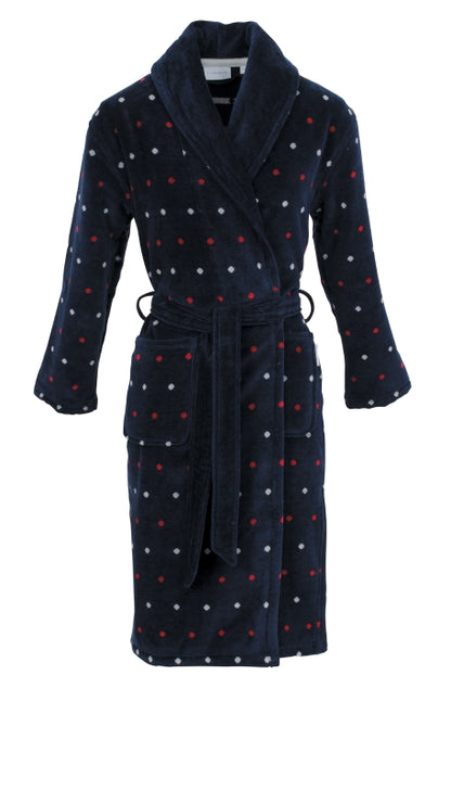 Shawl Collar Velor Bathrobe - Carl Ross
