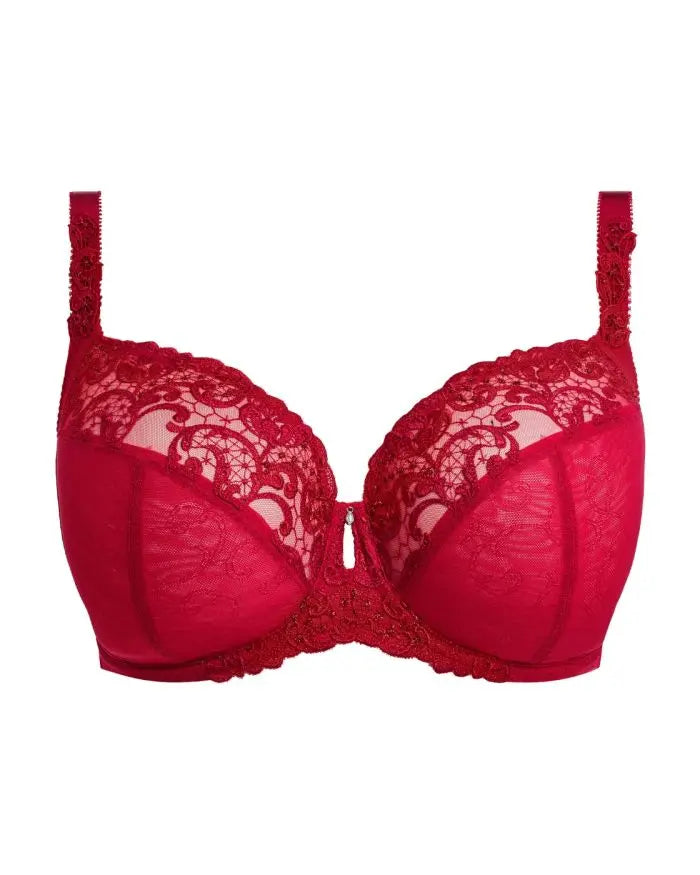 Portia UW Side Support Bra In Red - Fantasie