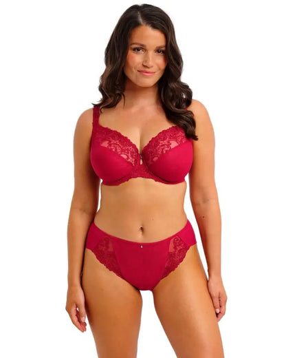Portia UW Side Support Bra In Red - Fantasie