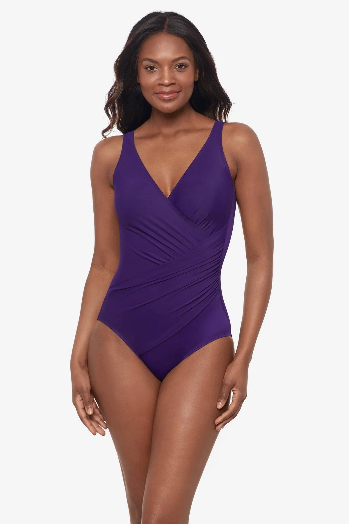 Oceanus Hidden Underwire In Mulberry - Miracle Suit