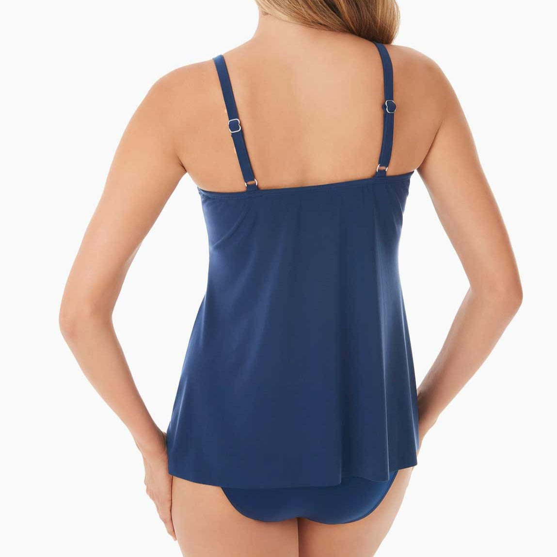 Rock Solid Marina Tankini In Midnight Blue - Miracle Suit
