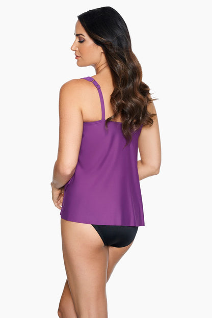 Razzle Dazzle Tankini In Orchid - Miracle Suit
