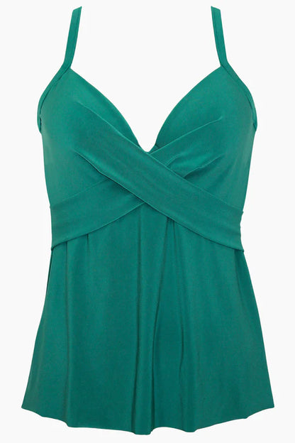 Rock Solid Allura Tankini In Malachite Green - Miracle Suit