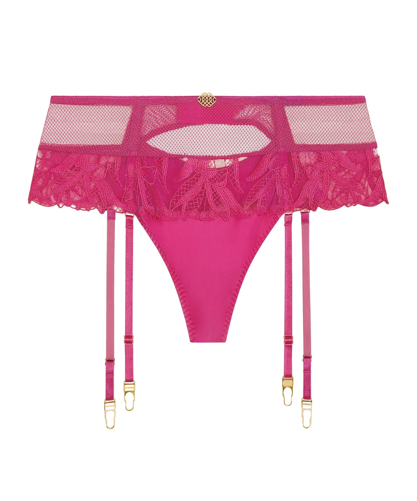 Sweet Suspender Tanga in Passion Rose - Aubade