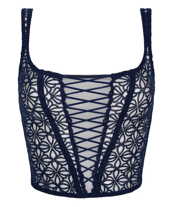 Secret Memories Bustier in Deep Blue - Aubade