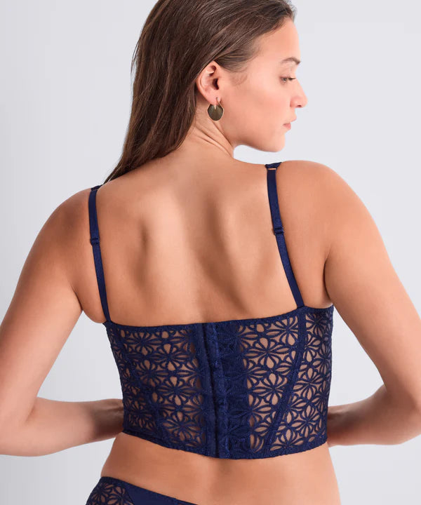 Secret Memories Bustier in Deep Blue - Aubade