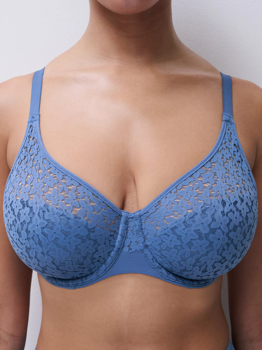 Norah Comfort Flex Fit Full Cup Bra In Ocean Blue - Chantelle