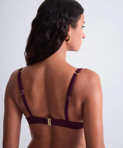 Sun Pop Moulded Plunge Bra in Acai - Aubade