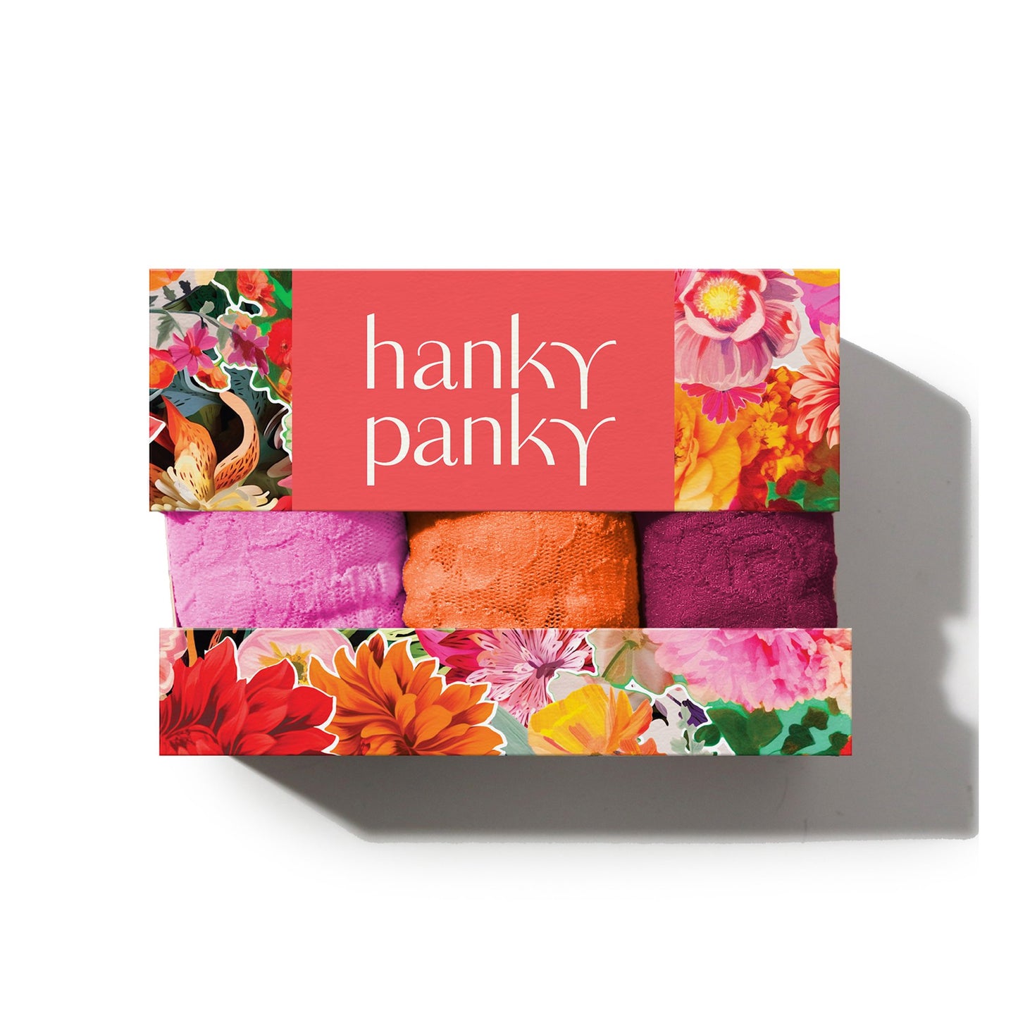 3 Original Rise Thongs In Floramania - Hanky Panky
