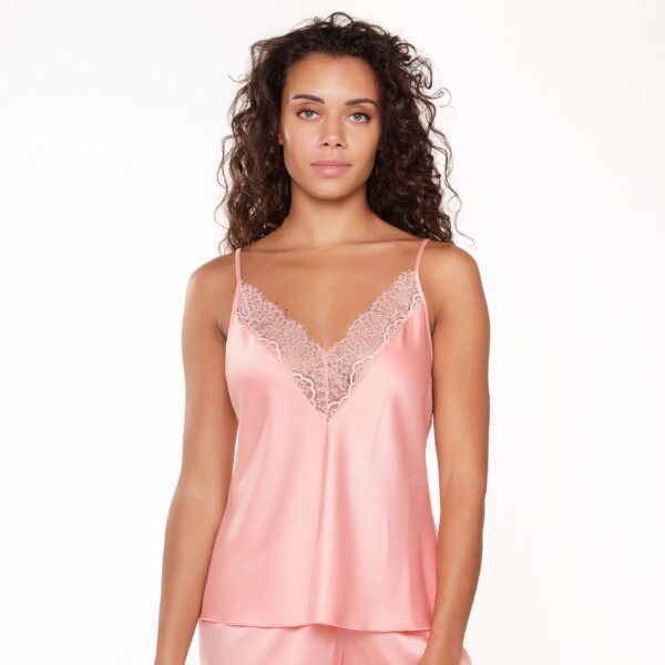 Spaghetti Top In Coral - Lingadore