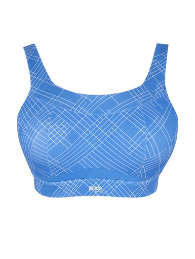 Freedom Non Wired Sports Bra in Azure - Panache