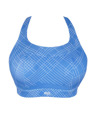 Freedom Non Wired Sports Bra in Azure - Panache