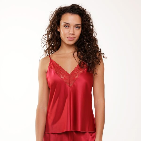 Spaghetti Top In Cerise - Lingadore