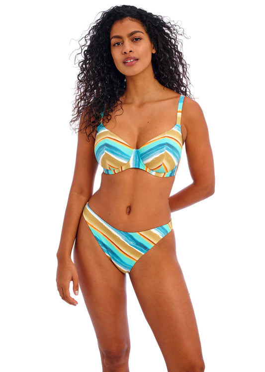 Freya Women's Santiago Nights Plunge Bikini Top - AS205602 34G Leopard