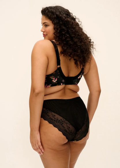 Lucie High Leg Brief In Jet - Elomi