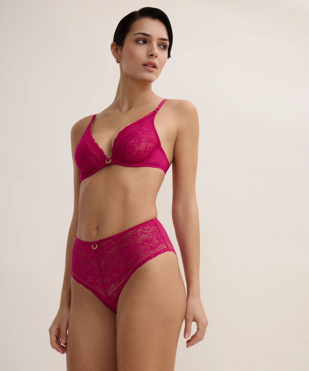 Ivresse Baroque UW Triangle Bra in Pink Muse - Aubade