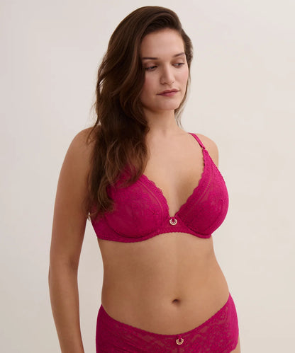 Ivresse Baroque UW Triangle Bra in Pink Muse - Aubade