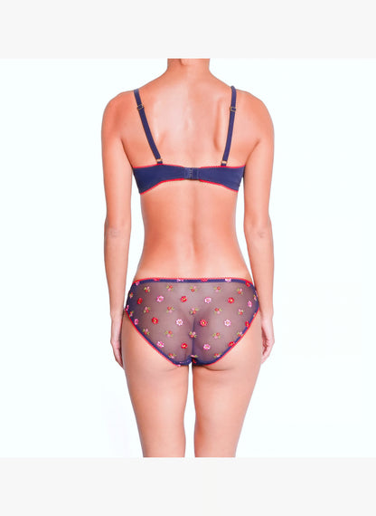 Bisou Bralette In Navy Flower - Huit
