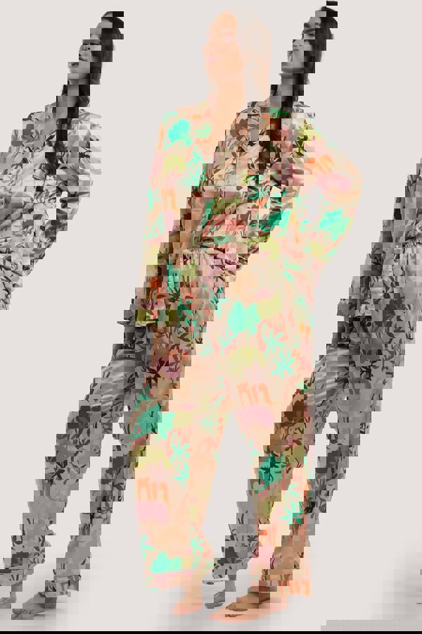 Alja Horvat Recycled Satin Long Sleeve Top - Playful Promises