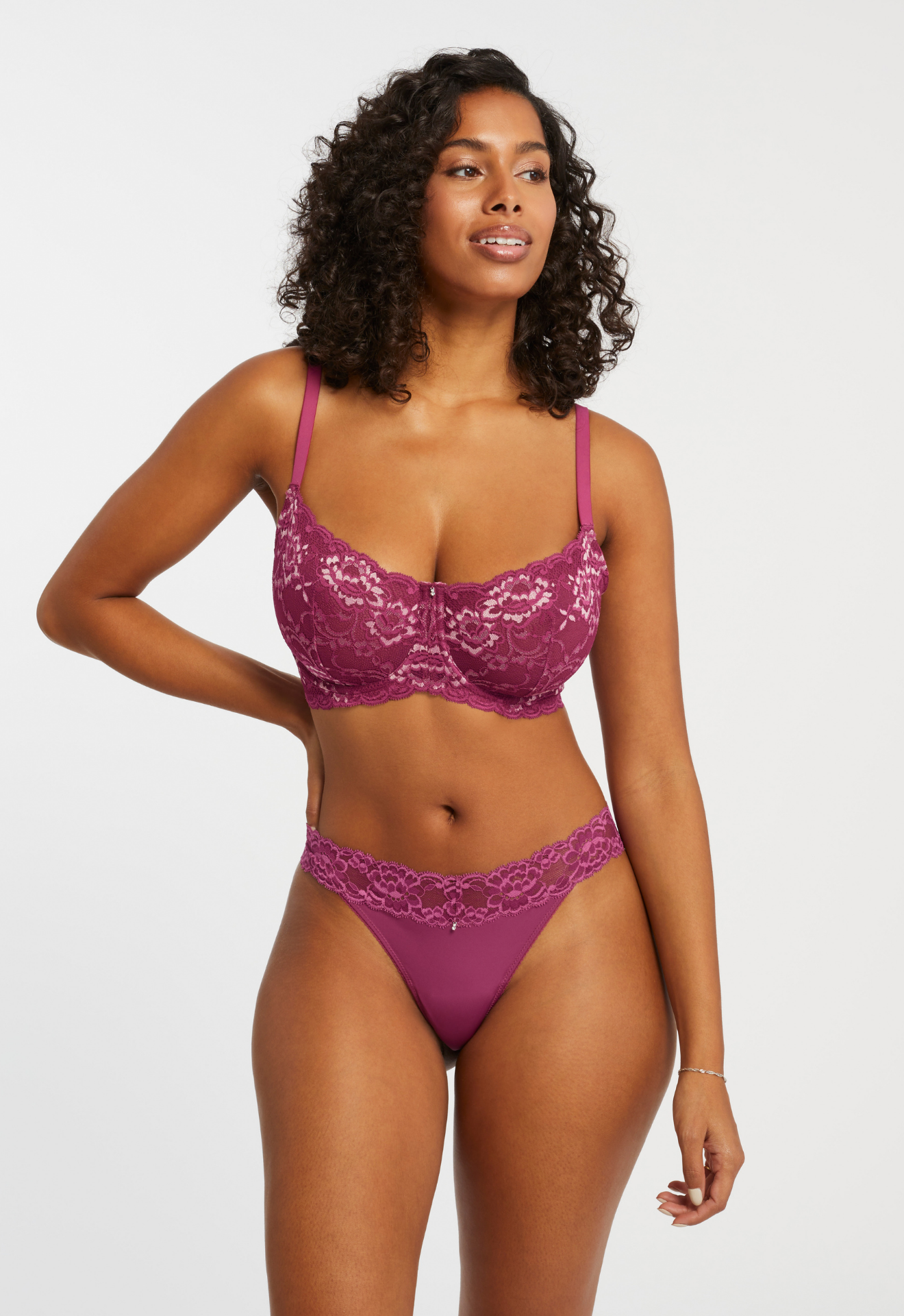 Halo Thong In Cranberry - Montelle