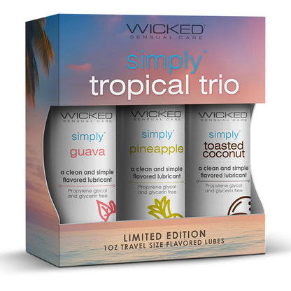 Simply Tropical Trio Travel Kit Lubricant - Wicked