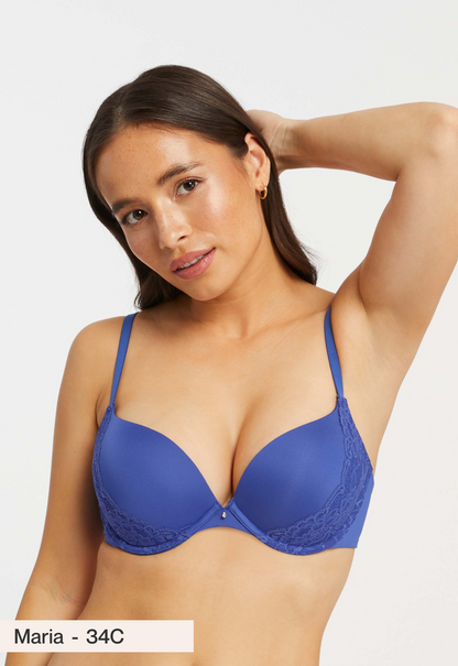 Allure Light Push Up Bra In Sapphire - Montelle