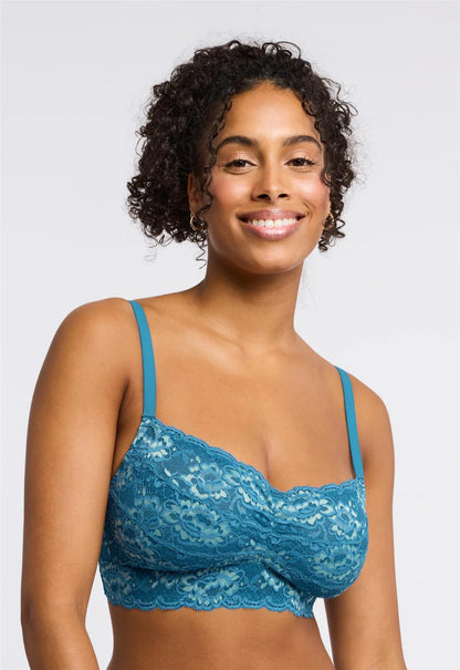 Cup-Sized Lace Bralette In Surf & Mint - Montelle