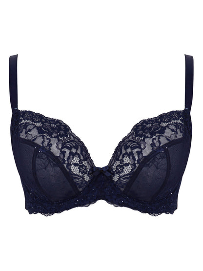 Ana Plunge Non Padded Bra In Midnight Sequin - Panache