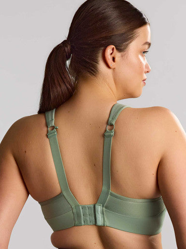 Thrive Non Padded Wired Sports Bra in Pale Green - Panache