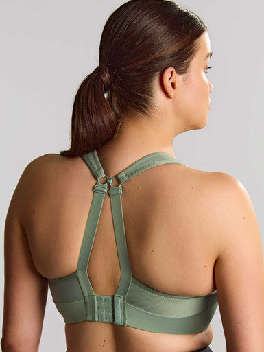 Thrive Non Padded Wired Sports Bra in Pale Green - Panache