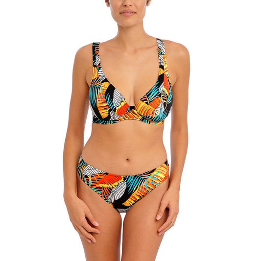 SALE 2pc Swimsuit Bikini Padded Tank Bra Top Faux Embroidery Look Swimwear  L-2XL