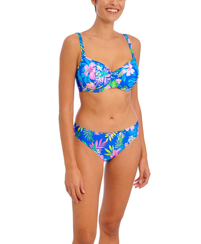 Hot Tropics UW Seetheart Bikini Top In Blue - Freya