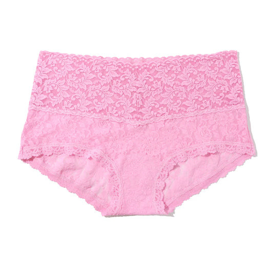 Plus Size Retro Signature Lace Boyshort in Strawberry Lemonade - Hanky Panky