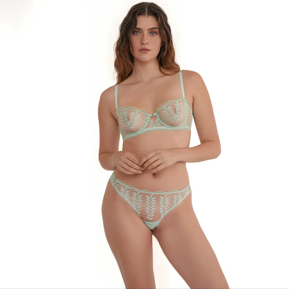 Amelie UW Balconnette Bra In Seafoam - Huit