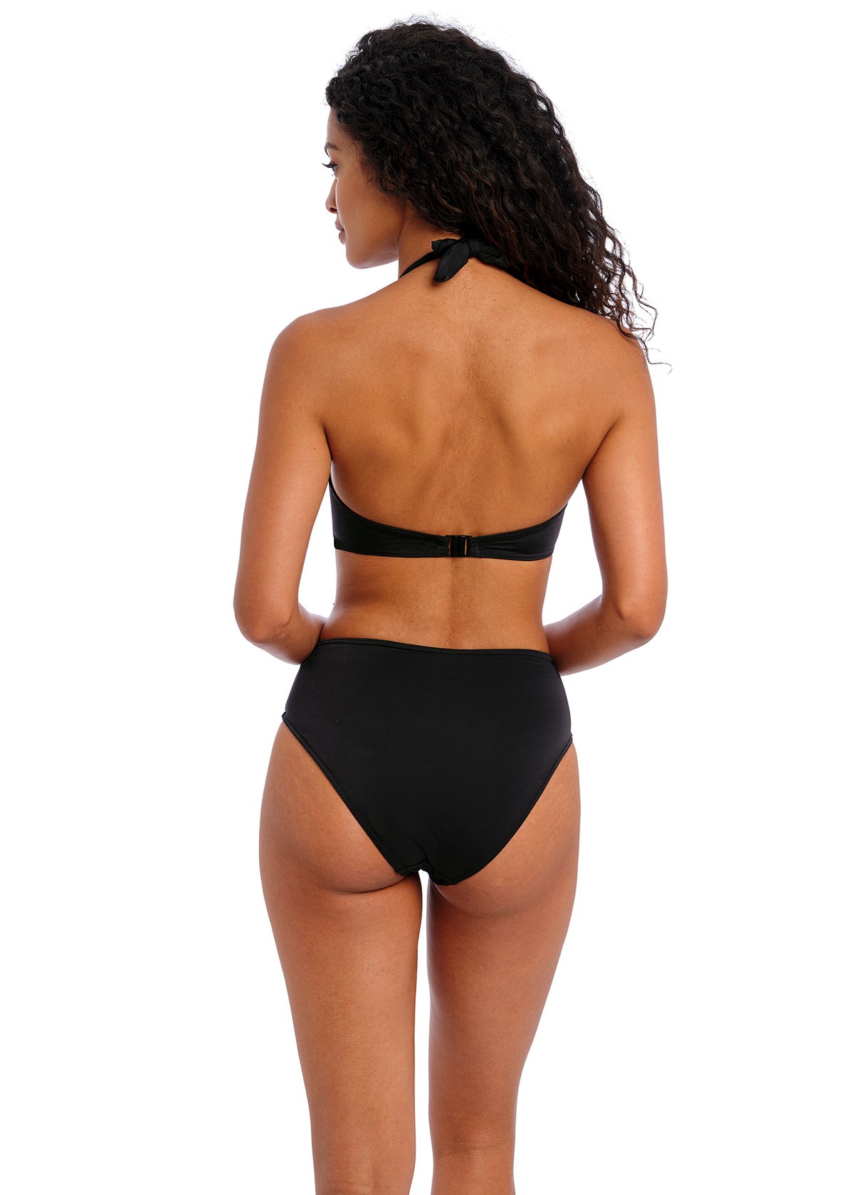 Jewel Cove High Waist Bikini Brief In Black - Freya