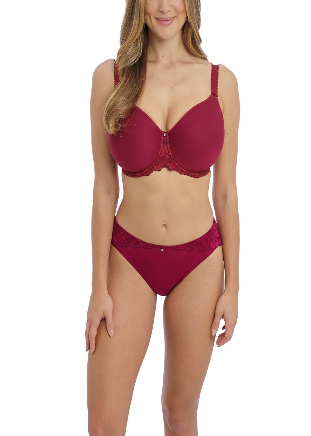 Aubree Underwired Moulded Spacer Bra In Rouge - Fantasie
