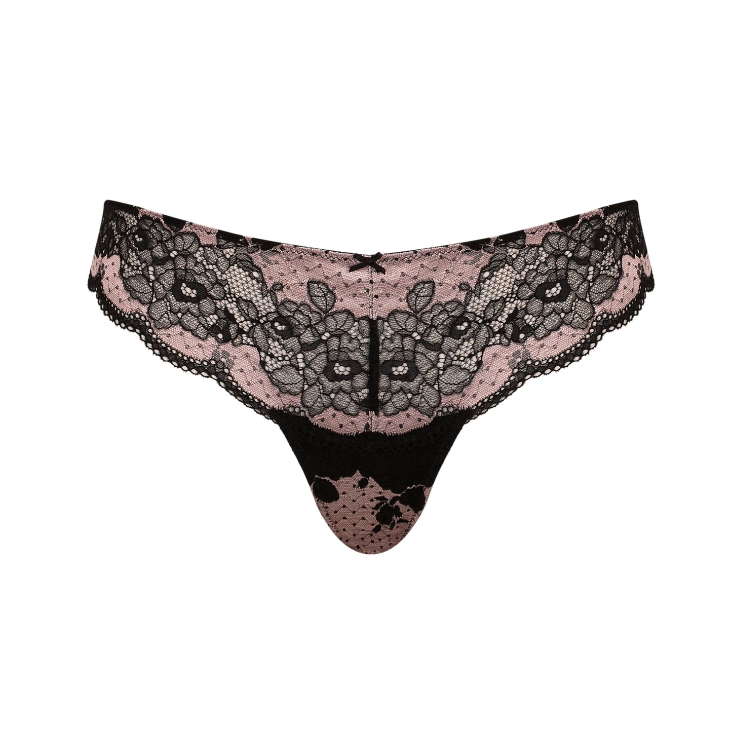 Clara Thong In Black/Pink - Panache