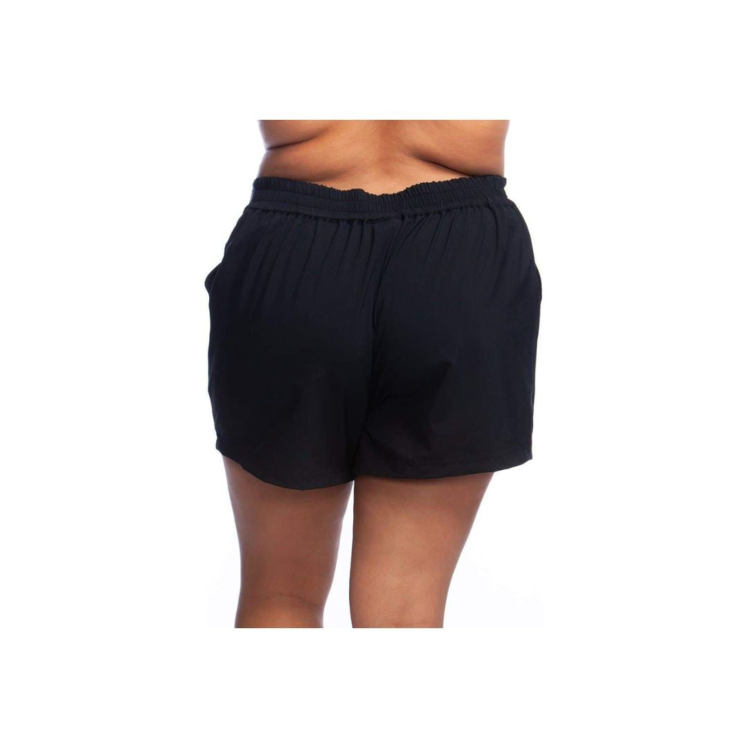 All Aboard 4" Inseam Board Short In Black - La Blanca