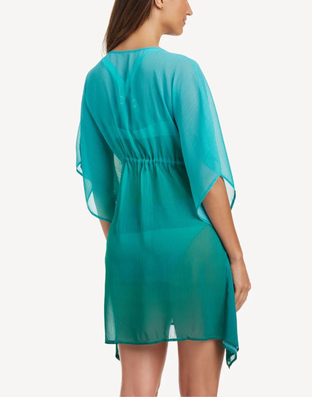 Beat The Heat Caftan In Dark Teal - BLEU