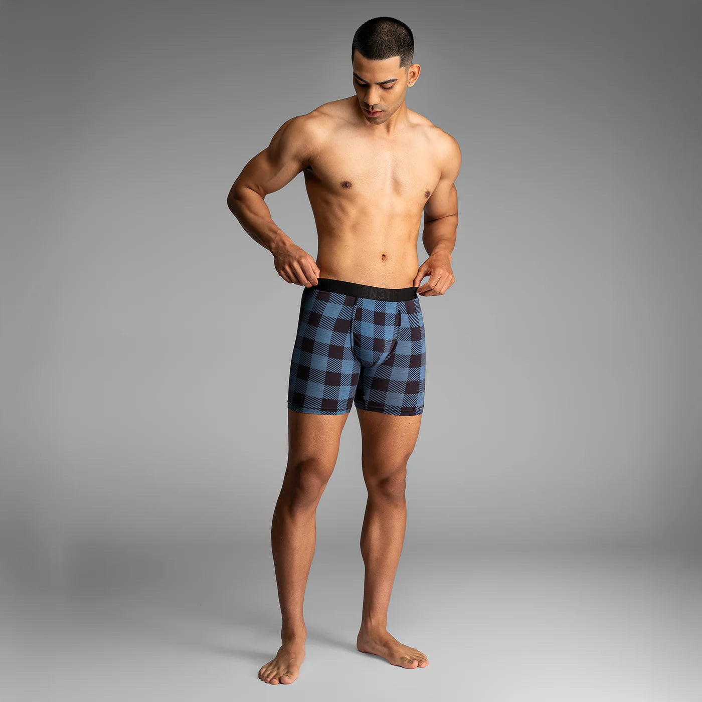 Classic Icon Boxer Brief PT in Buffalo Check-Fog - BN3TH
