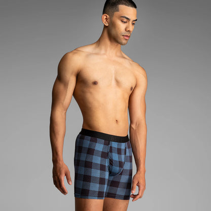 Classic Icon Boxer Brief PT in Buffalo Check-Fog - BN3TH