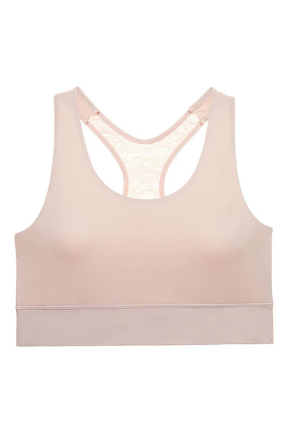 Bliss Femme Racerback Lace Bralette In Rose Beige - Natori