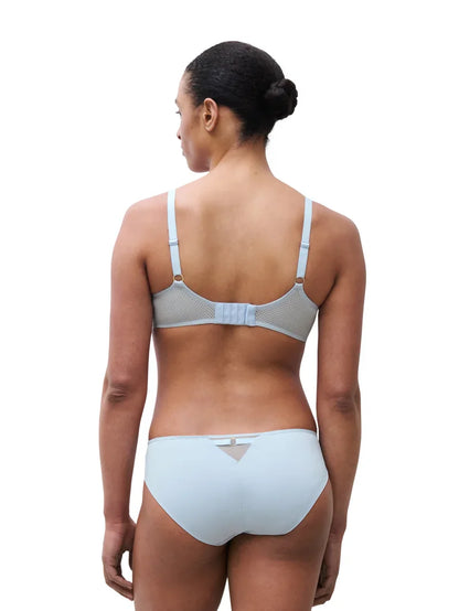Fleurs Lace Plunge Bra In Icy Flower - Chantelle